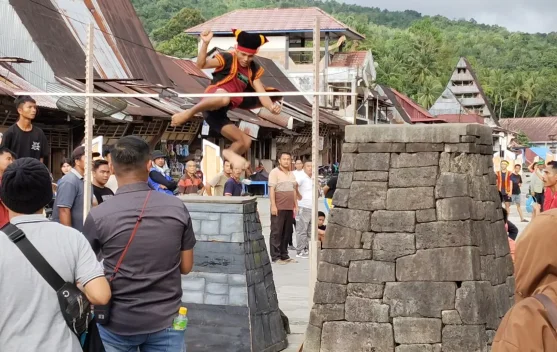 Dari Hobi, Alvin Dachi Unjuk Kemampuan di Festival Lompat Batu Maniamolo Fest 2026