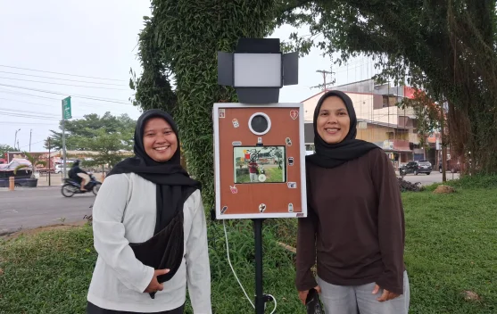 Okee Photobooth Hadir Abadikan Momen Pengunjung Alun-Alun Gunungsitoli