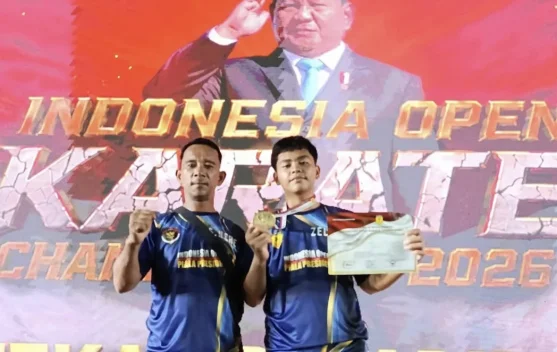 Hazael Sarumaha Raih Emas di Kejurnas Karate Piala Presiden 2026