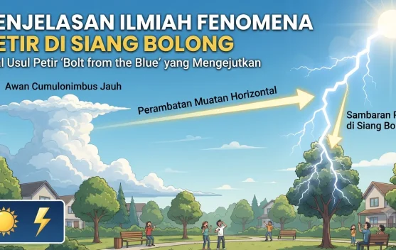 Fenomena Suara Petir Menggelegar saat Cuaca Panas Terik