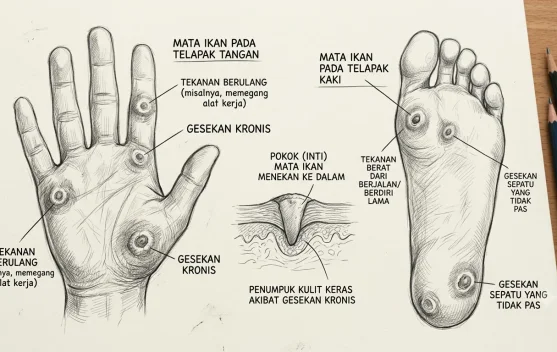 Dokter Jelaskan Penyebab Mata Ikan pada Tangan dan Kaki