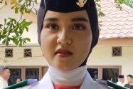 Satu-satunya Dari Kepulauan Batu, Ratu Thalita Bangga Jadi Paskibraka Nias Selatan