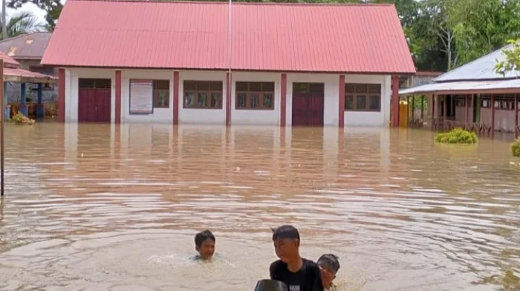 Puluhan Fasilitas Umum Terdampak Banjir Nunukan