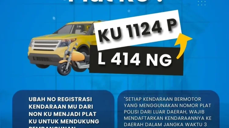Satlantas Polres Nunukan Wajibkan Plat Luar Daftar KU