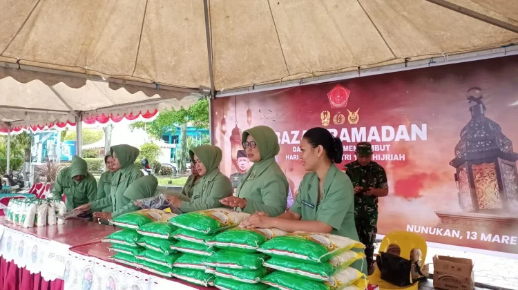Kodim 0911/Nunukan Gelar Bazar Ramadan di Alun-alun Nunukan