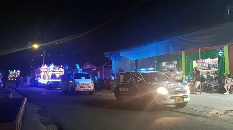 Polsek Sebatik Timur Kawal 20 Tim Takbiran Keliling