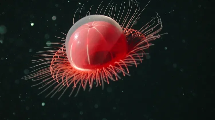 Deep Red Jellyfish - sering dijuluki sebagai ubur-ubur "alien"