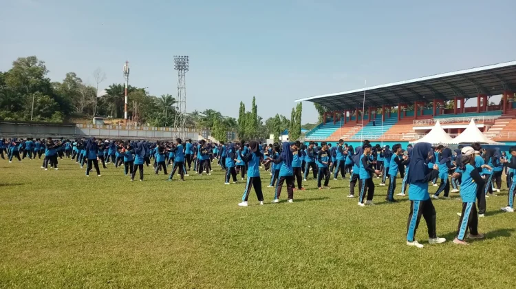 Siswa Siswi SMP Negeri 1 Nunukan telah Melaksanakan Gelar Karya Tari Jepin