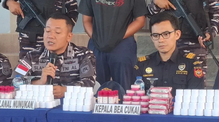 Disamarkan di Bawah Beras, 1.832 Kosmetik Ilegal Digagalkan Lanal Nunukan