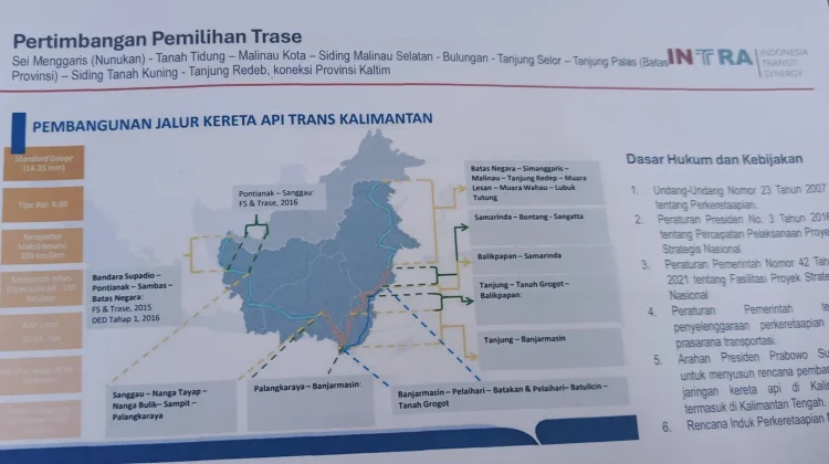 Jalur Kereta Kaltara Akan Hubungkan Sei Menggaris hingga ke IKN