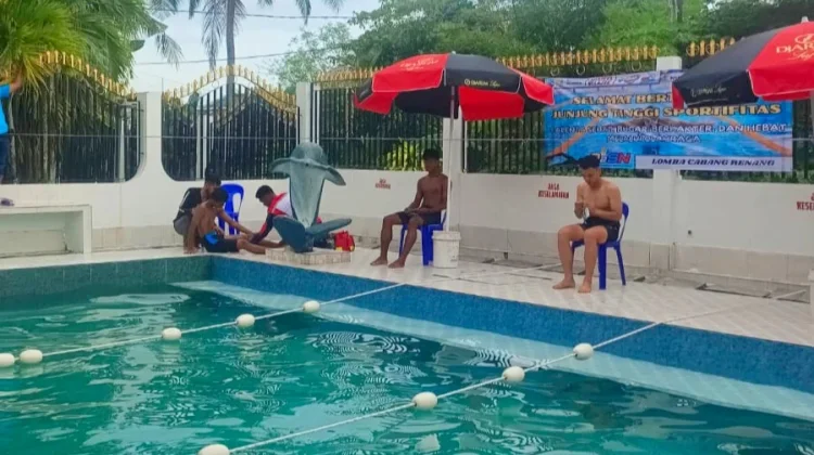 Belasan Atlet Renang Jenjang SMA Nunukan Bersaing Rebut Juara di Ajang O2SN 2026