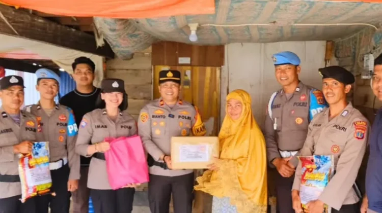 Polsek KSKP Nunukan Tebar Kepedulian Ringankan Beban Warga