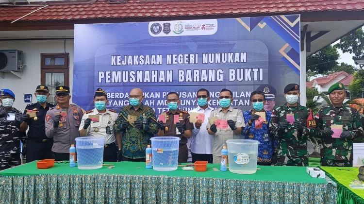 Kejari Nunukan Musnahkan Barang Bukti 47 Perkara, Narkotika Terbanyak