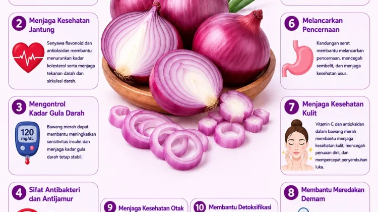 Bawang Merah Punya Segudang Manfaat Menjaga Kesehatan Tubuh