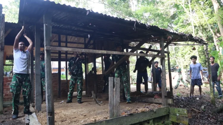 Urat Nadi Ekonomi Sebatik Barat Terbuka Berkat Kehadiran Kodim