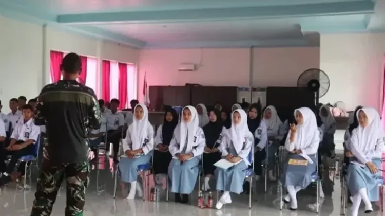 Kodim Nunukan Bangun Karakter Pelajar Perbatasan Berintegritas Nasional