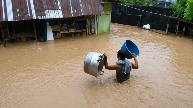 Air Laut Pasang dan Hujan Deras Picu Banjir, Tujuh Titik di Nunukan Terdampak