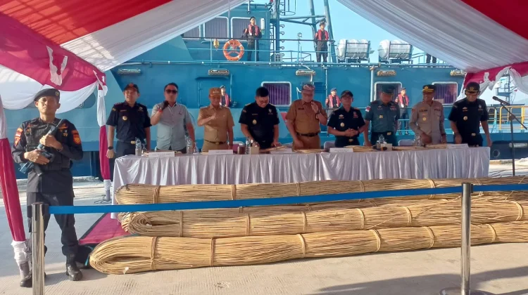Bupati Apresiasi Keberhasilan Bea Cukai dalam Menggagalkan Penyelundupan Rotan