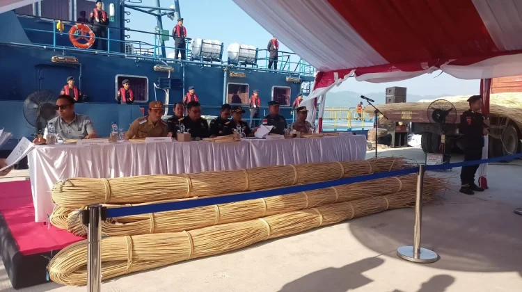 Bea Cukai Berhasil Mencegah Penyelundupan Rotan Ilegal seberat 99,5 ton