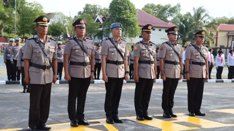 Serah Terima Jabatan yang Lama ke Jabatan Baru di lingkungan Polres Nunukan