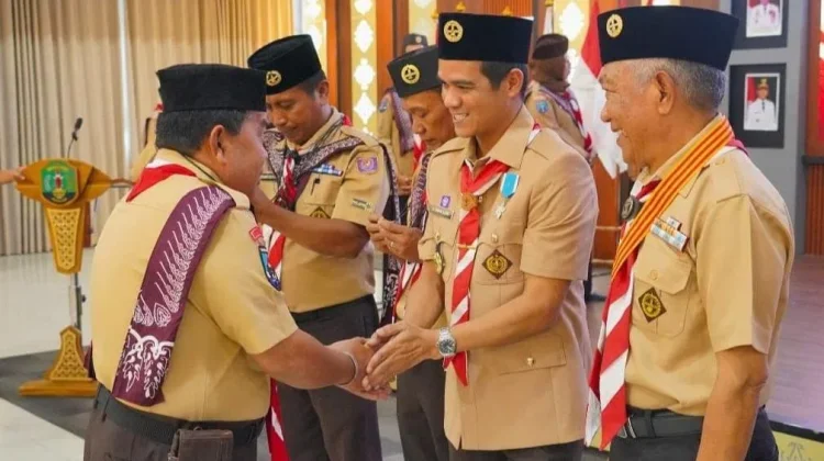 Pramuka Nunukan Kukuhkan Pembina Mahir dan Anugerahkan Tanda Garuda