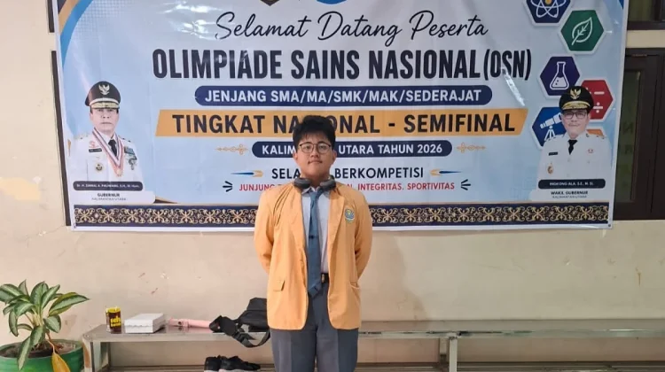 Lolos Tingkat Nasional, Siswa SMAN 1 Nusa Wakili Kaltara di OSN 2026 Bidang Geografi