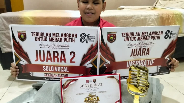 Juara Dua Solo Vocal, Argan Lestaluhu Dapat Hadiah Umrah