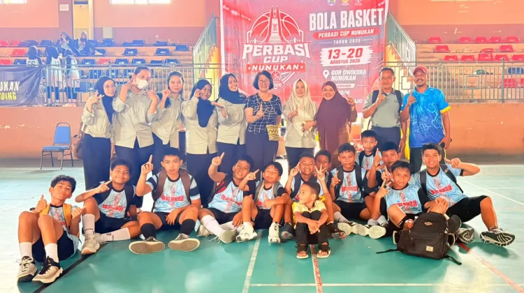 Tim Basket Putra SDN 002 Nunukan Juara Perbasi Cup