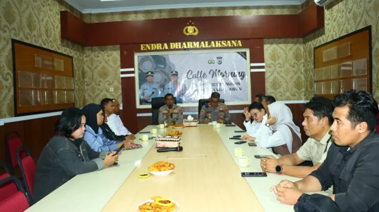 Kapolres Nunukan Gelar Coffe Morning bersama Insan Media di Nunukan
