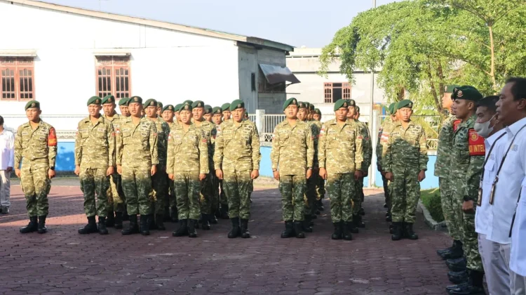 Gelar Apel Gabungan Bersama Satuan Pengamanan Yonkav 8 Narasingawiratama