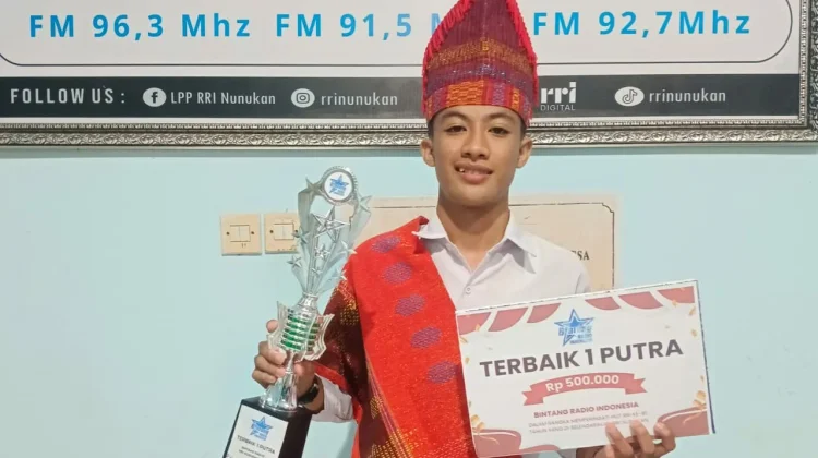 Haikal Akbar Raih Terbaik 1 Bintang Radio RRI Nunukan