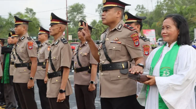 Kapolres Nunukan Menggelar Sertijab di Lingkup Polres Nunukan