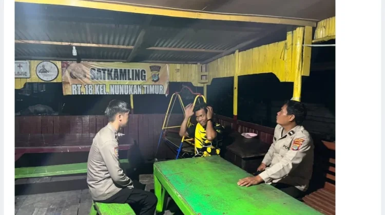 Personel Polres Nunukan Perkuat Sinergi Kamtibmas di Kelurahan Nunukan Timur