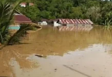 Banjir Kiriman Malaysia Mulai Surut, Dua Kecamatan Masih Terendam