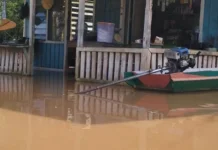 Banjir Sembakung Capai 4,35 Meter, Akses Warga Lumpuh