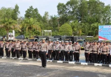 Ratusan Personel Polres Nunukan Siap Amankan Perayaan Idulfitri dan Arus Mudik