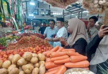 Asisten Perekonomian dan Pembangunan Kalimantan Utara Lakukan Sidak Pasar