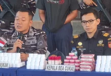 Disamarkan di Bawah Beras, 1.832 Kosmetik Ilegal Digagalkan Lanal Nunukan