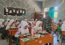 Babinsa Dampingi Program Makan Bergizi Gratis di Sebatik