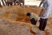 Bupati Nunukan Meletakkan Batu Pertama Pembangunan Gedung Gereja di Selisun