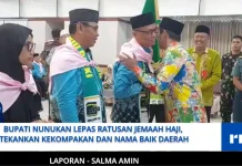 Bupati Nunukan Lepas Ratusan Jemaah Haji, Tekankan Kekompakan dan Nama Baik Daerah