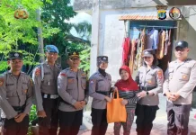 Polsek KSKP Nunukan Salurkan Sembako ke Warga Binaan