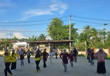 Senam Gabungan Kecamatan Nunukan Tingkatkan Semangat Kerja Bersama