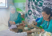 Puskesmas Nunukan Periksa Gizi dan Kolesterol Guru