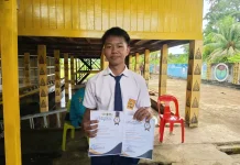 Debin Marten, Lulusan Berprestasi SMP-3 Nunukan