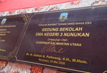 Gubernur Kalimantan Utara Resmikan Unit Sekolah Baru di Nunukan