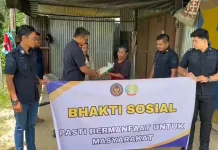 Lapas Kelas IIB Nunukan Menggelar Bhakti Sosial bagi Warga Kurang Mampu