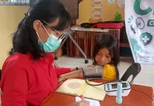 Siswa SDN 010 Nunukan Jalani Cek Kesehatan Gratis
