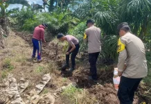 Polri dan Petani Sebuku Bersatu Wujudkan Swasembada Pangan