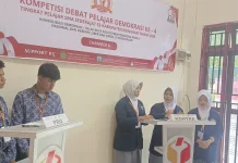 Bawaslu Nunukan Gelar Debat Pelajar Demokrasi Non Tahapan